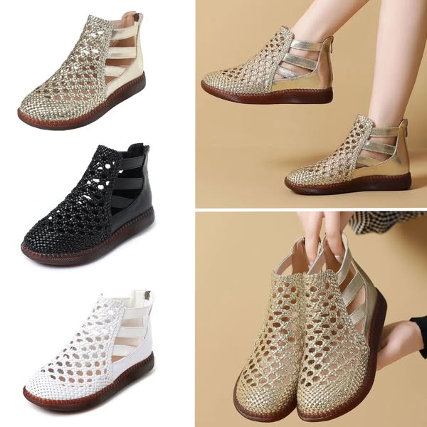 Lusitta™ | Bottes Sandales femme en cuir véritable