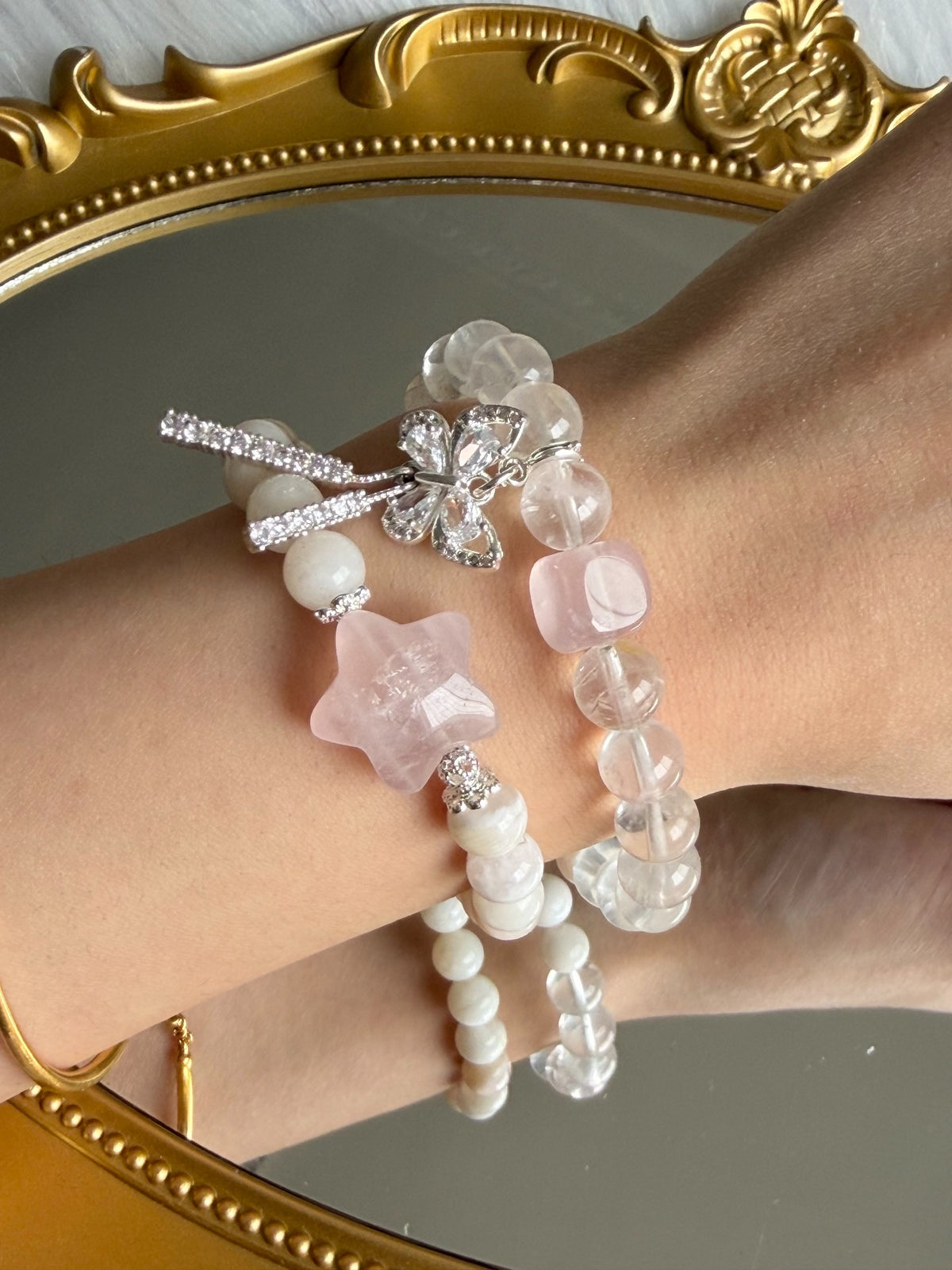 Braccialiale a doppia avvolura in Quarzo Phantom Snowflake