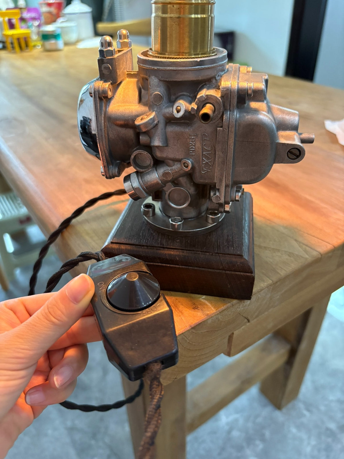 Carburetor Table Lamp