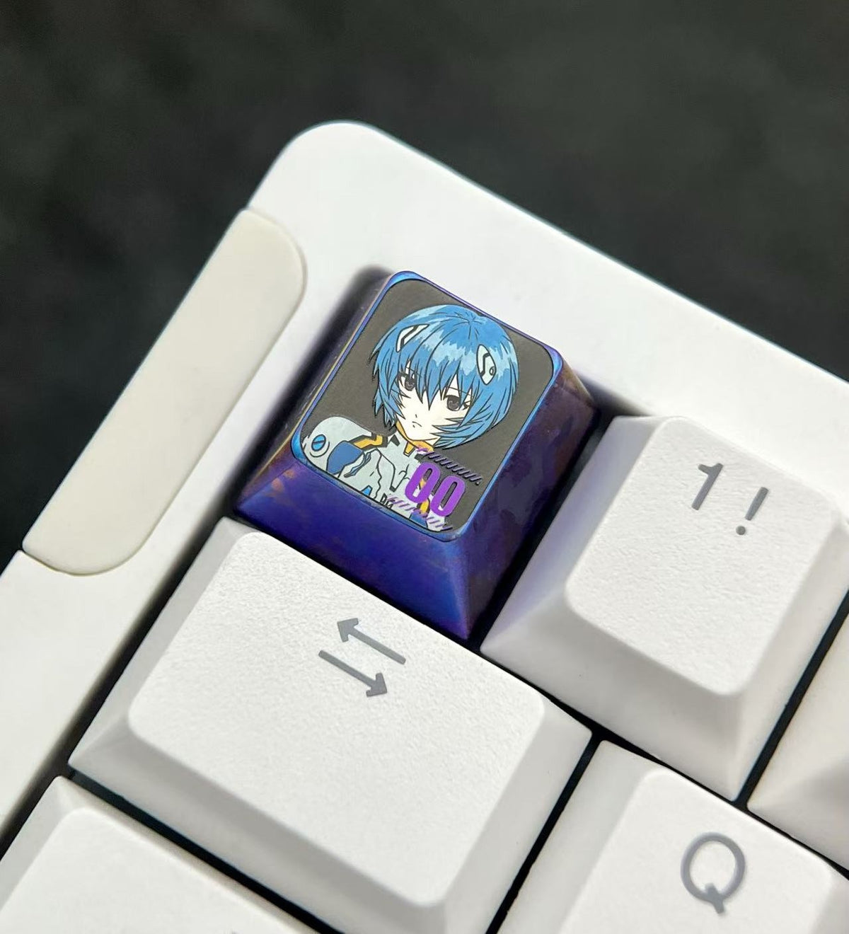 Rei Ayanami Titanium Alloy Keycap