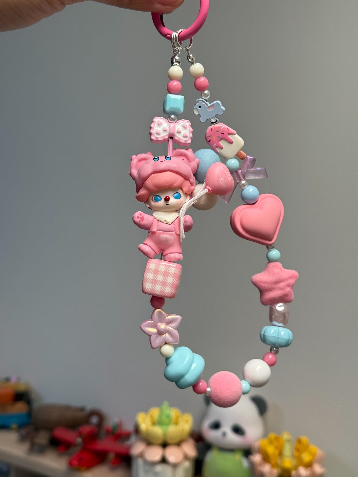 パステル DIMOO フィギュア スマホストラップ バッグチャーム キーホルダー