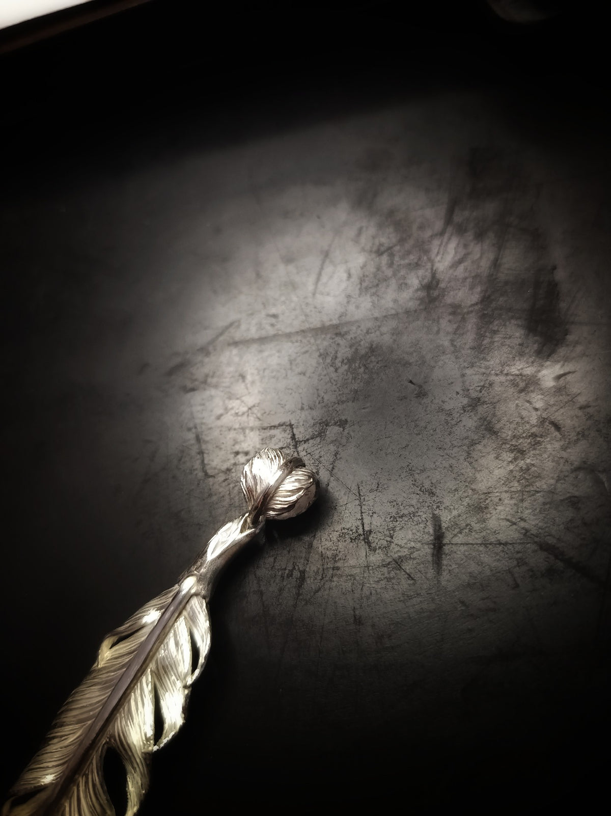 Handcrafted Silver Eagle Feather Ring
