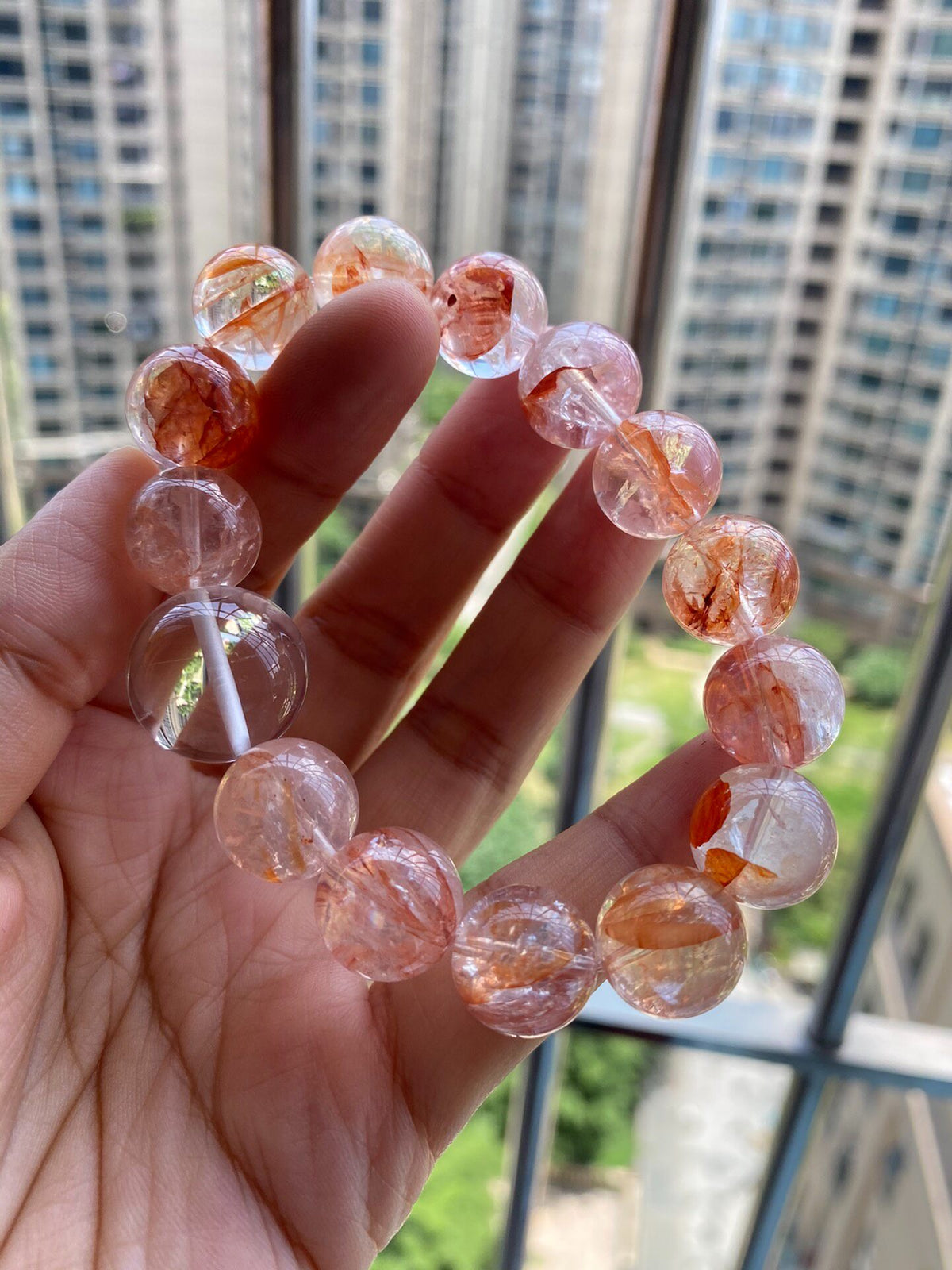 Phantom Quartz Crystal Bracelet 16cm