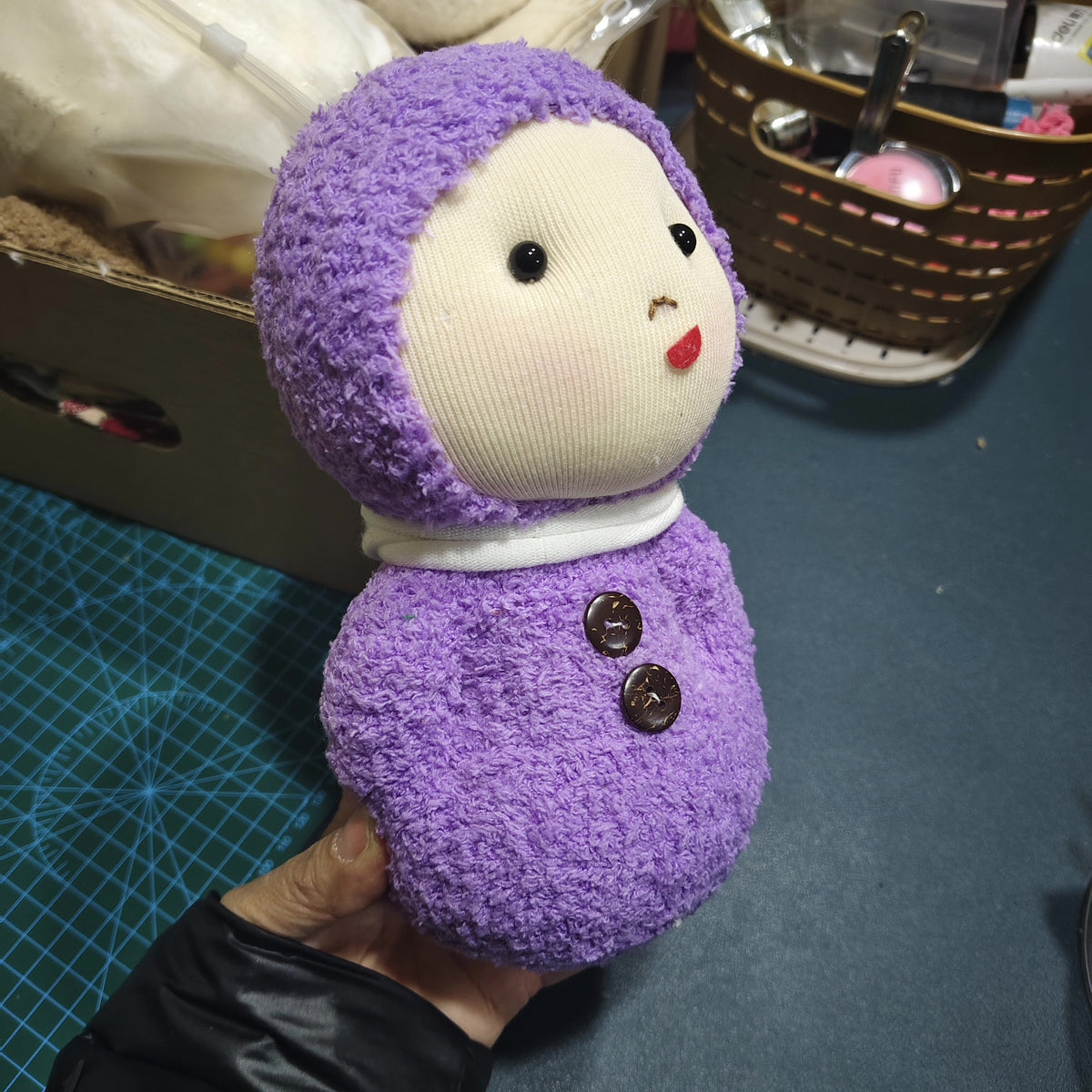 Figura de peluche de lavanda hecha a mano 22 cm