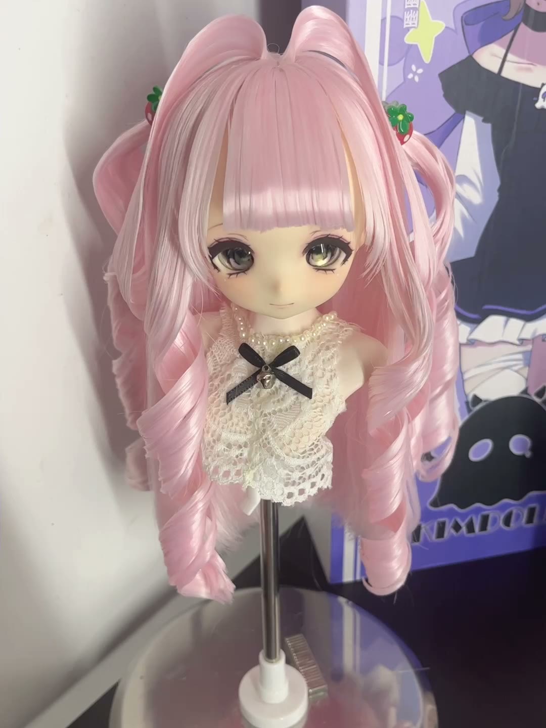 Anime Doll Wig Pastel Pink