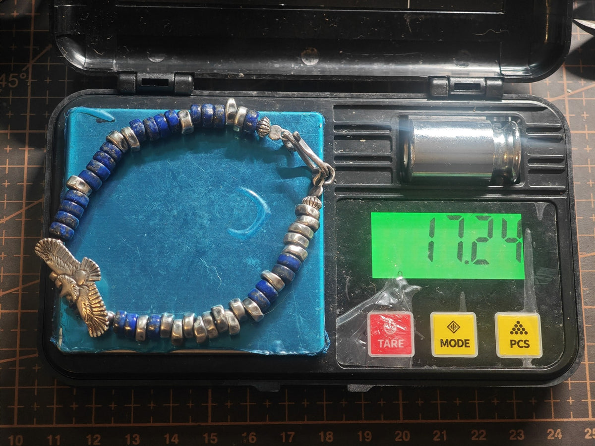 Sterling Silver Lapis Lazuli Bracelet