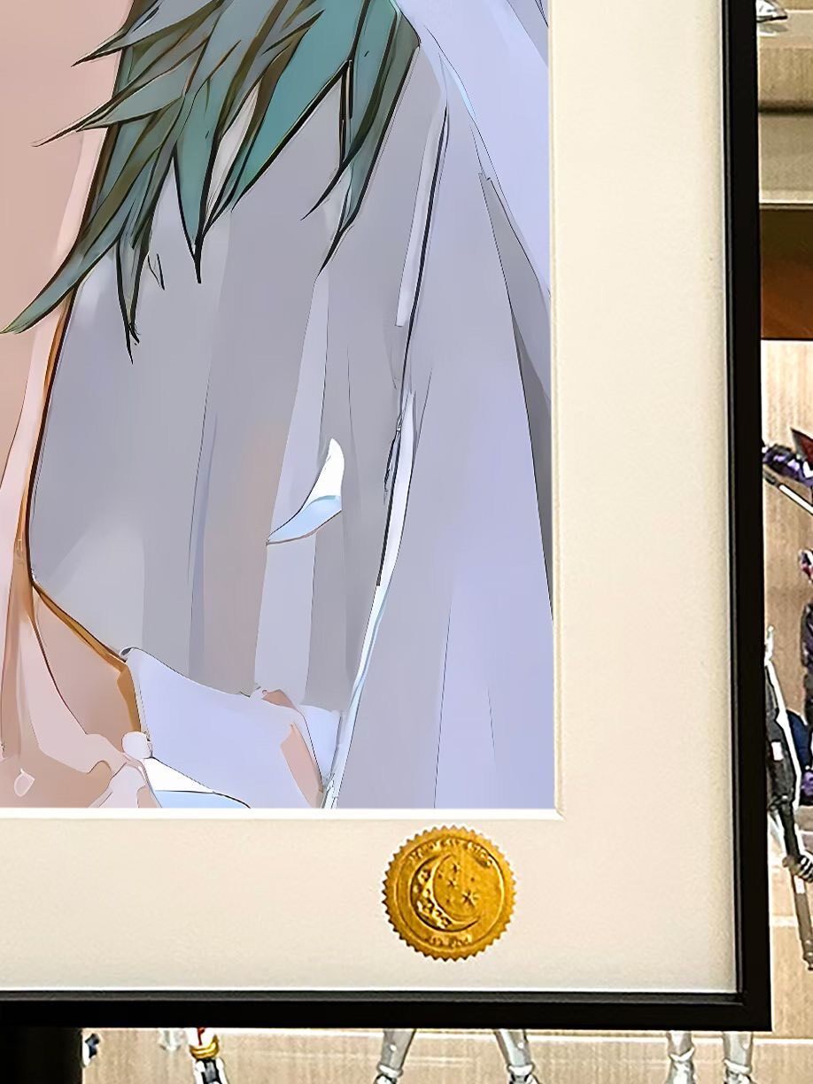 Rei Ayanami Framed Art Print Black Frame