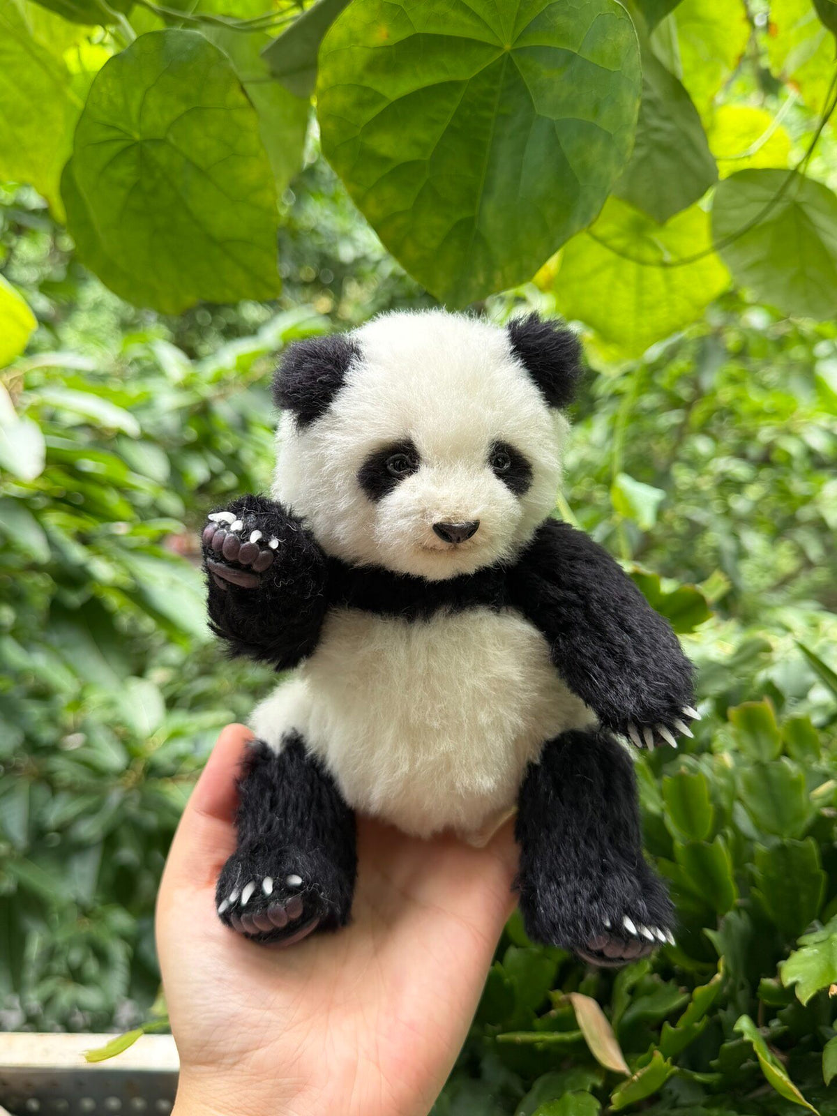 Handcrafted Alpaca Mohair Panda Plush Toy