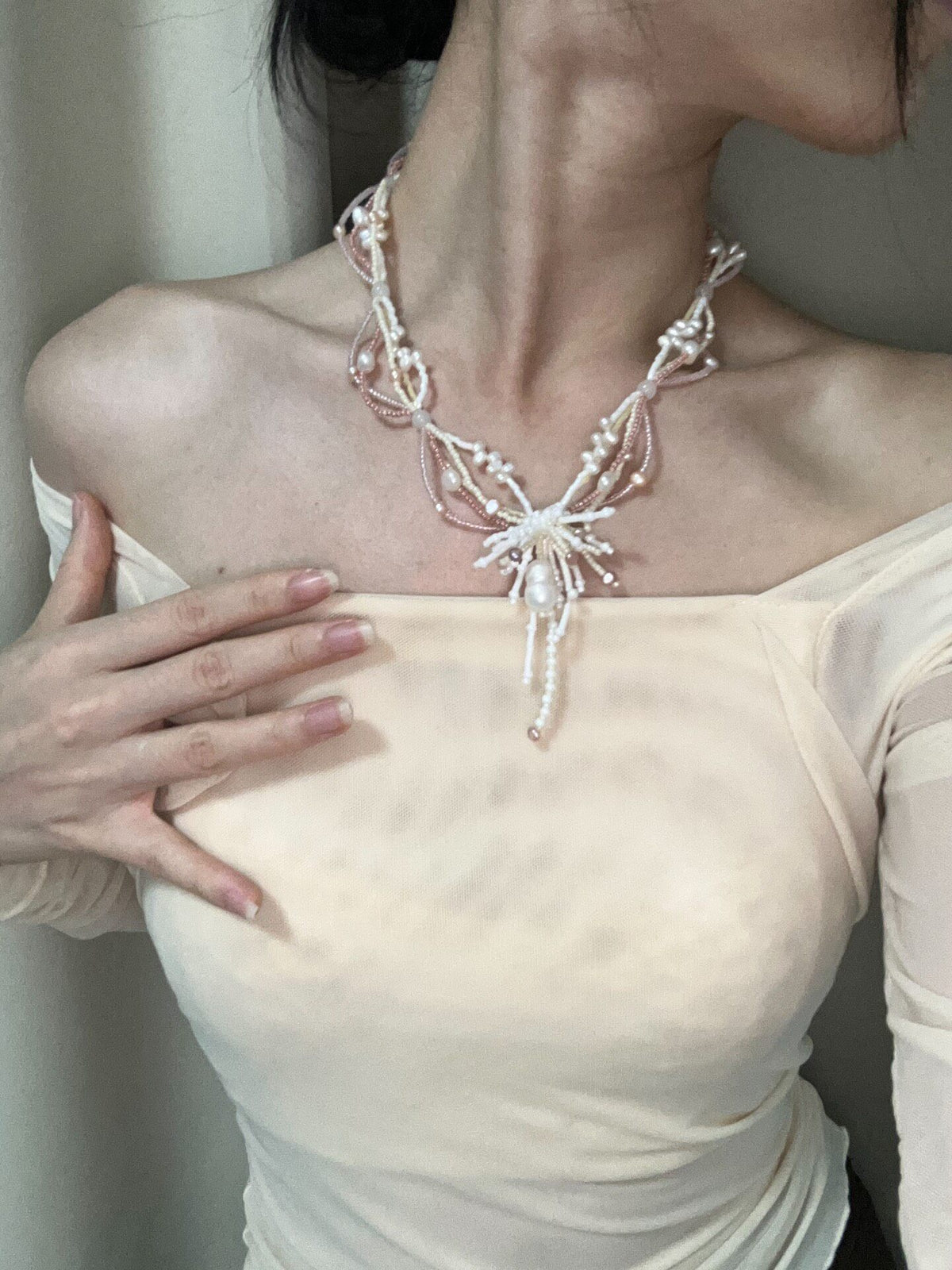Handcrafted Freshwater Pearl Multi-Layer Necklace