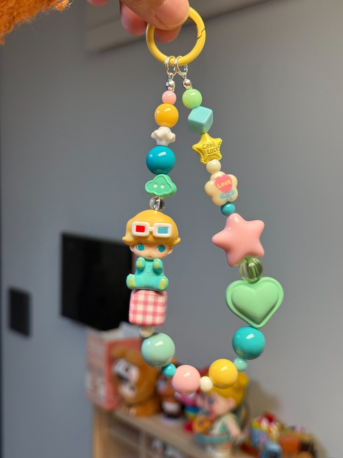 Dimoo Beaded Phone Chain Bag Charm