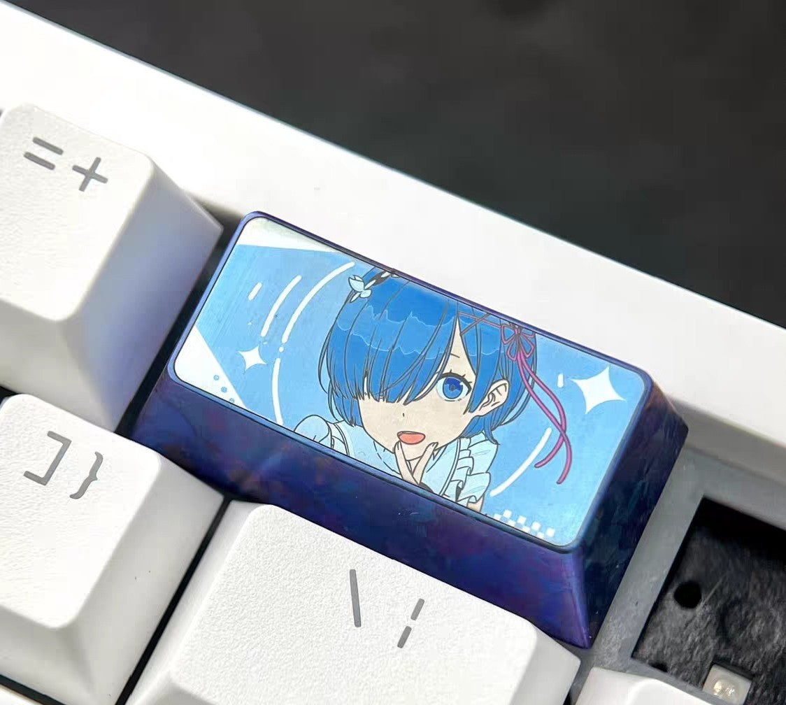 Rem Titanium Alloy Artisan Keycap 2u 2.25u