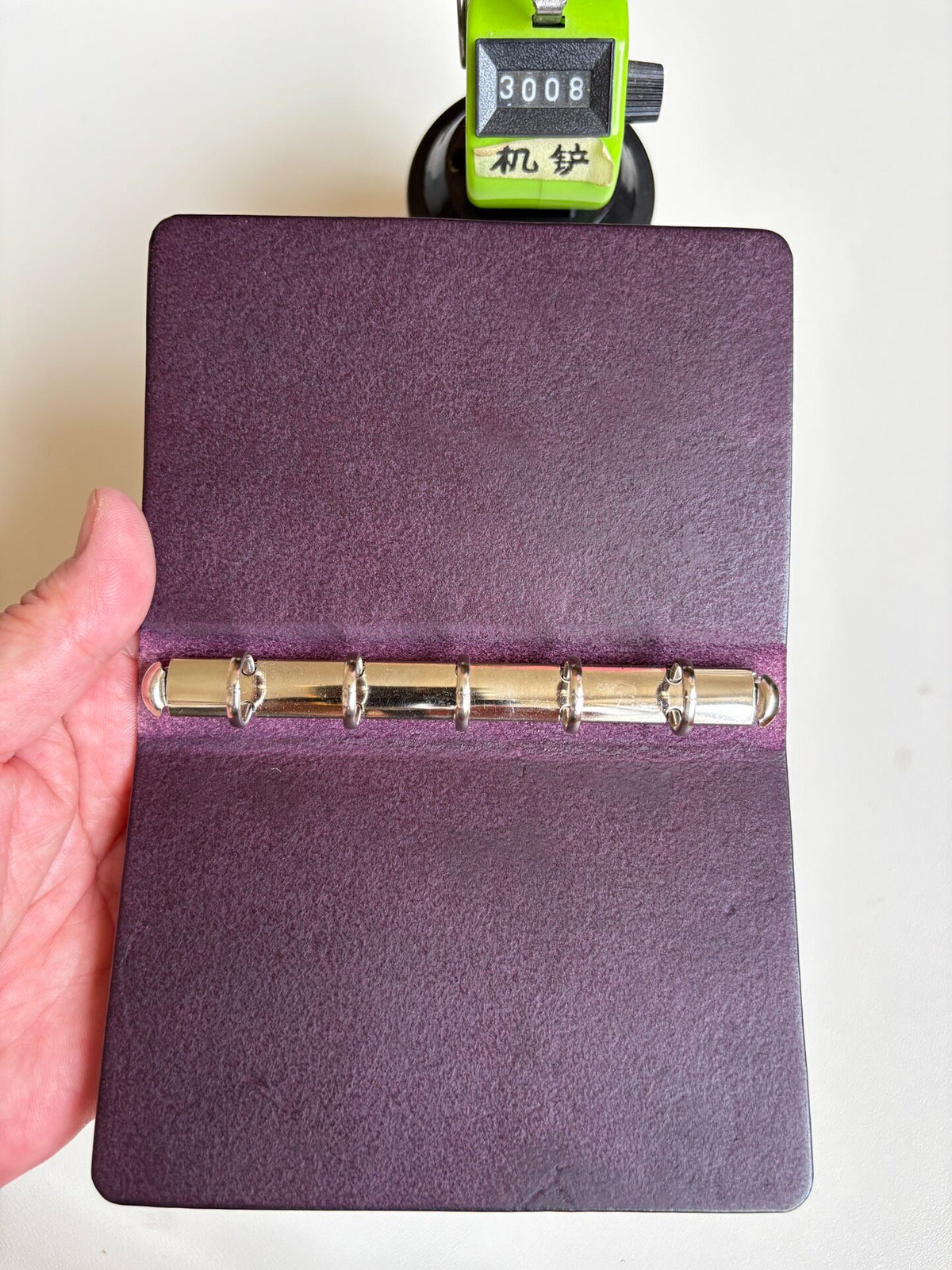 Purple Pueblo Leather M5 Ring Binder