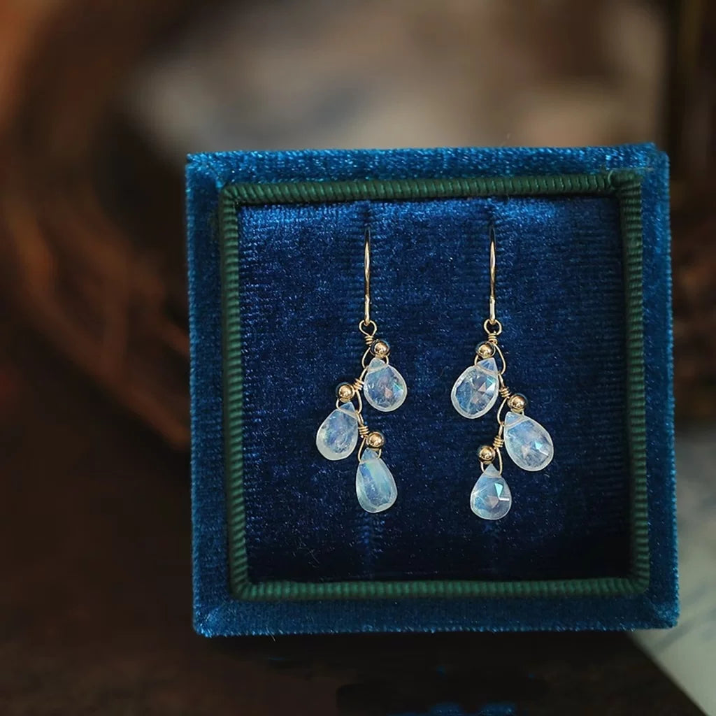 Moonstone 14K Gold Filled Drop Earrings