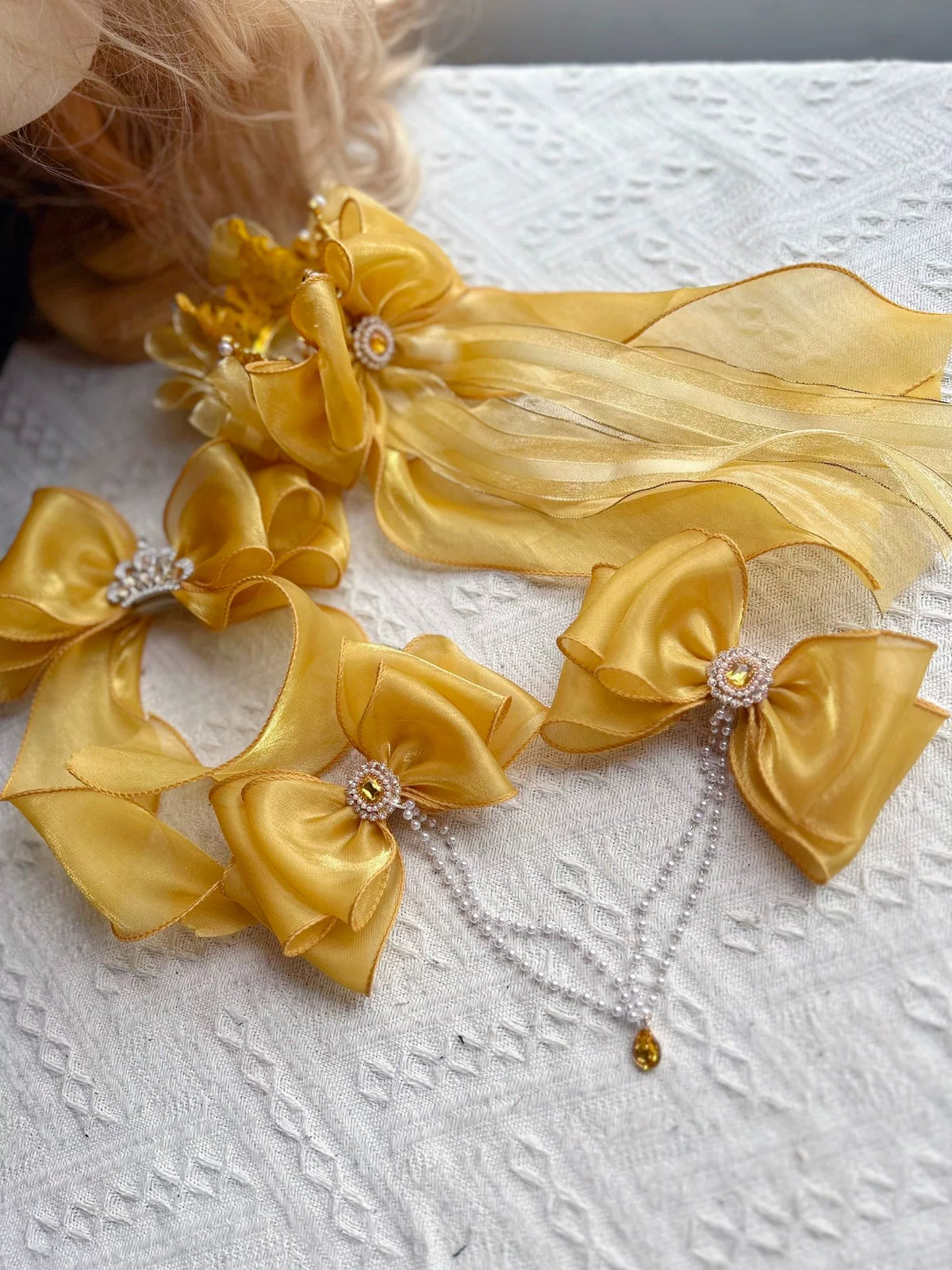 Golden Belle Butterfly Haarclip Set