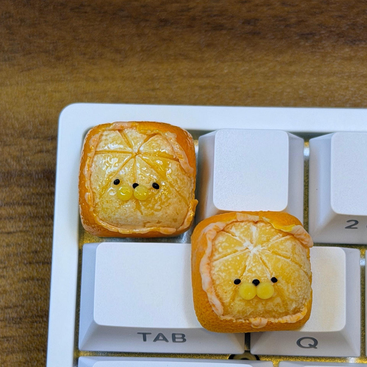 Orange Peel Face Resin Keycap