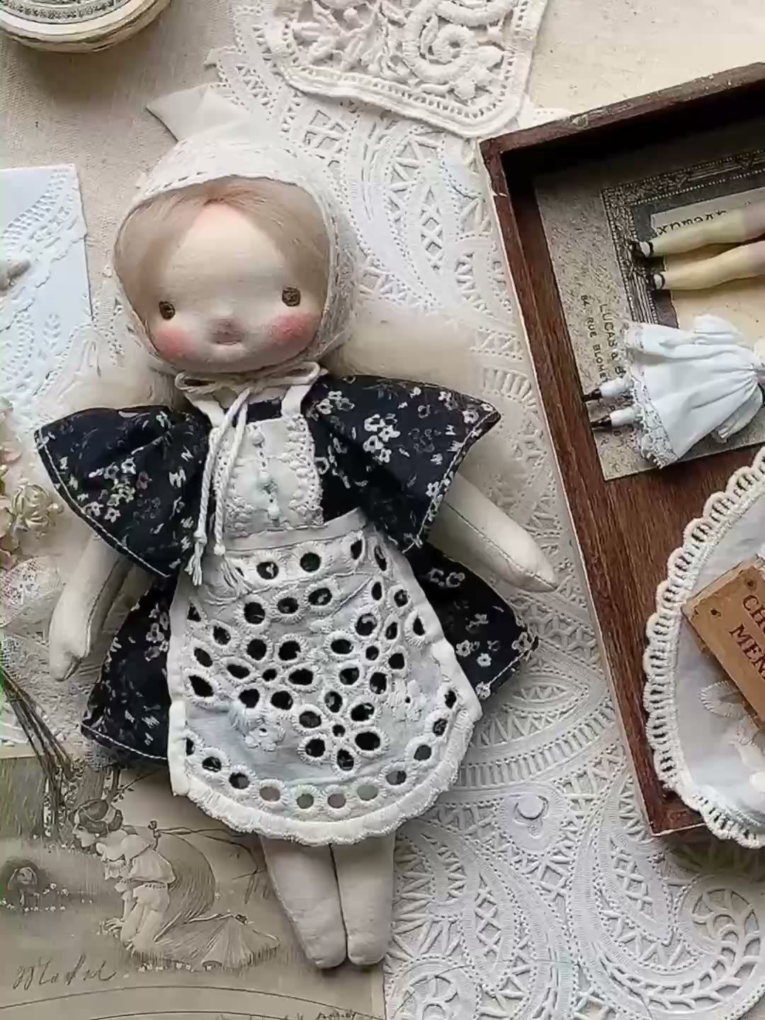 Handmade Waldorf Doll with Blonde Hair