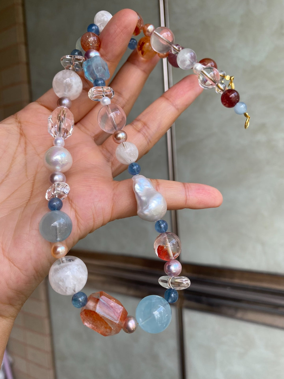 Natural Freshwater Pearl Gemstone Necklace