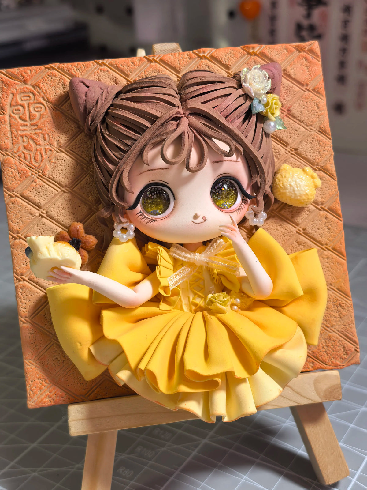 Handcrafted Clay Character Frame 10 cm