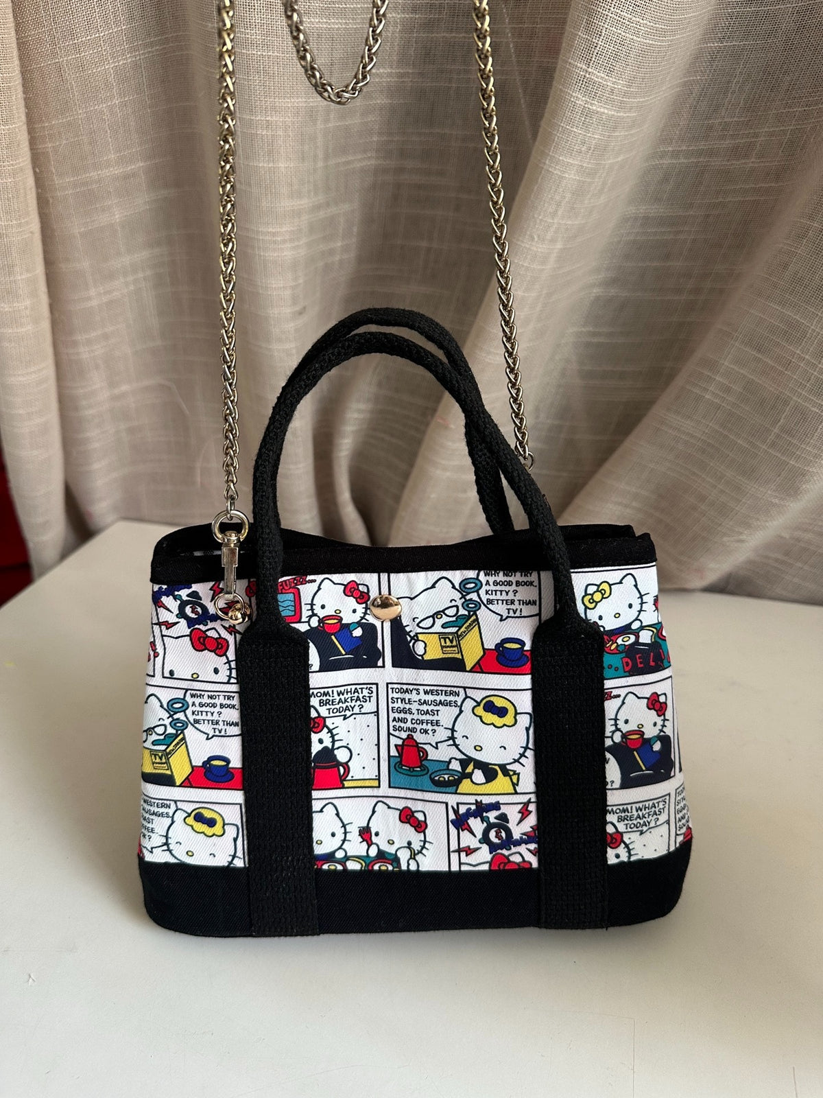 Hello Kitty Printed Mini Canvas Tote Bag