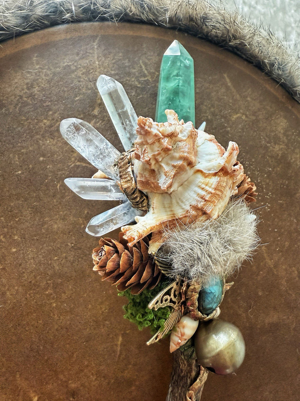 Forest Witch Antler Crystal Magic Wand