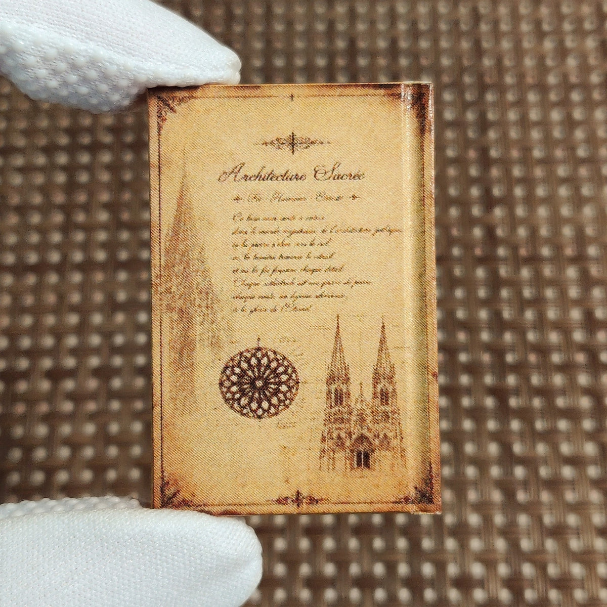 Miniature Book Prop 1 6 Scale Aged Tome