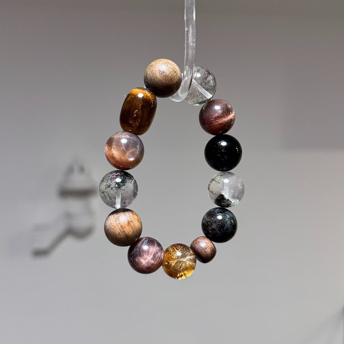 Mixed Stone Crystal Beaded Bracelet