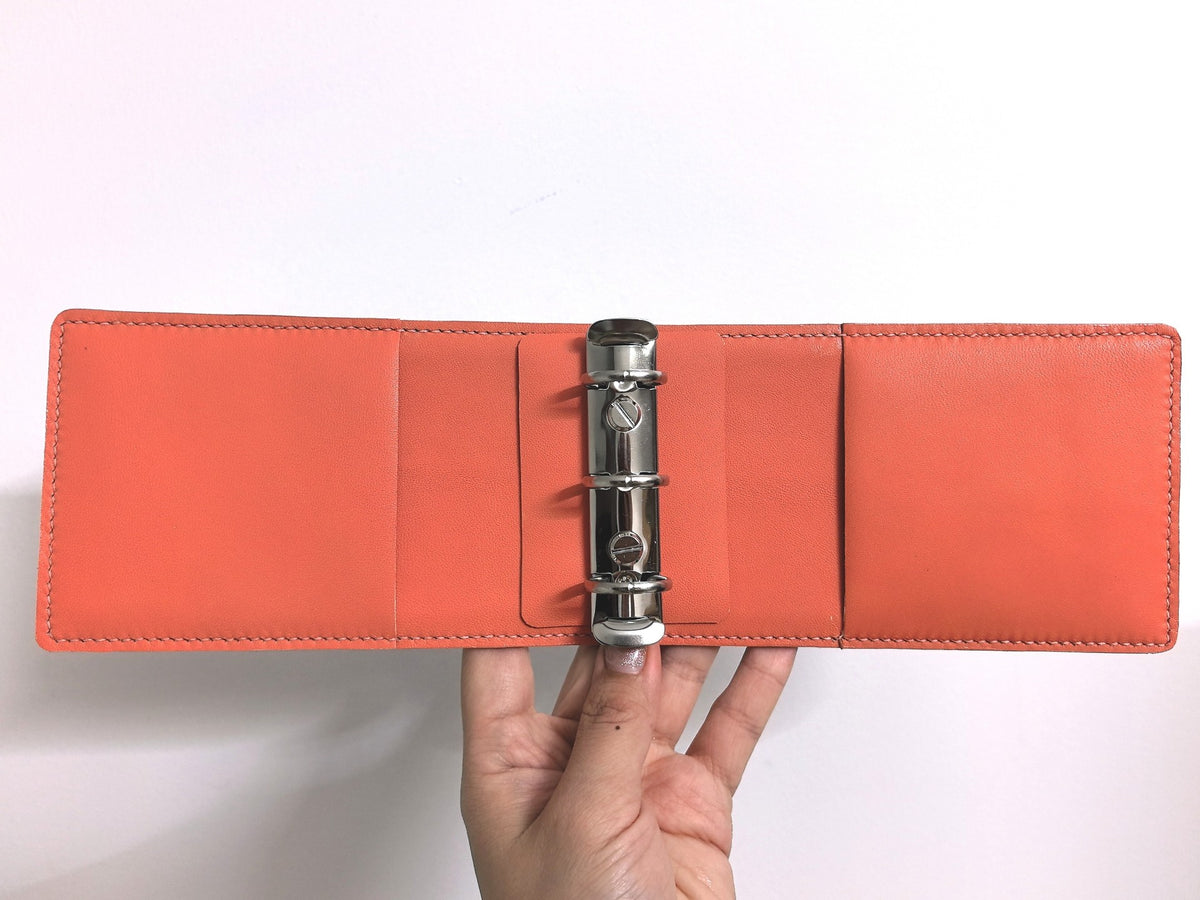 Leather Notebook Cover with Floral Band