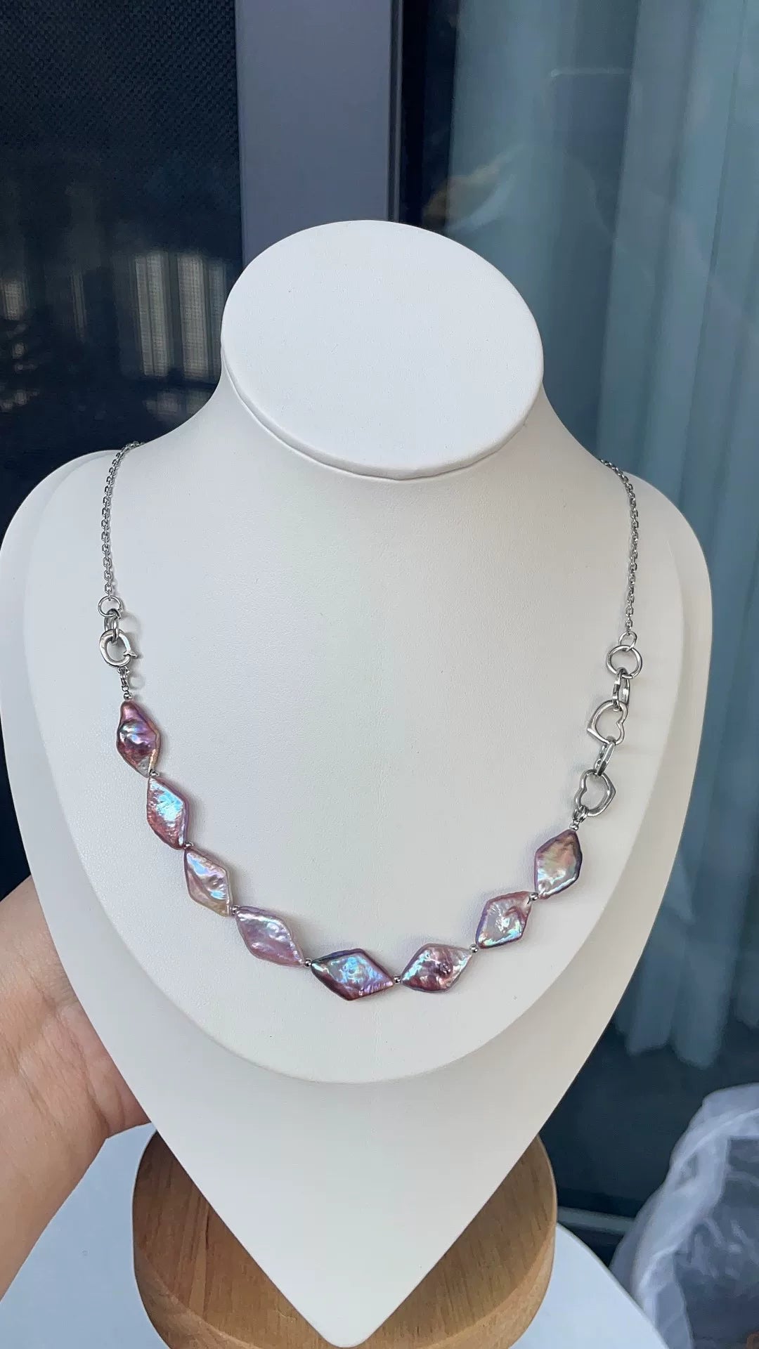 Purple Baroque Freshwater Pearl Necklace