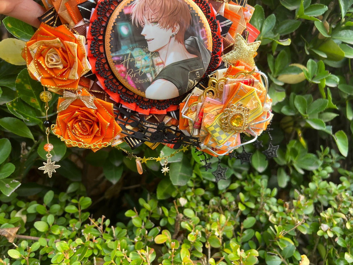 Jesse Birthday Badge Holder Sunburst Ribbon Display