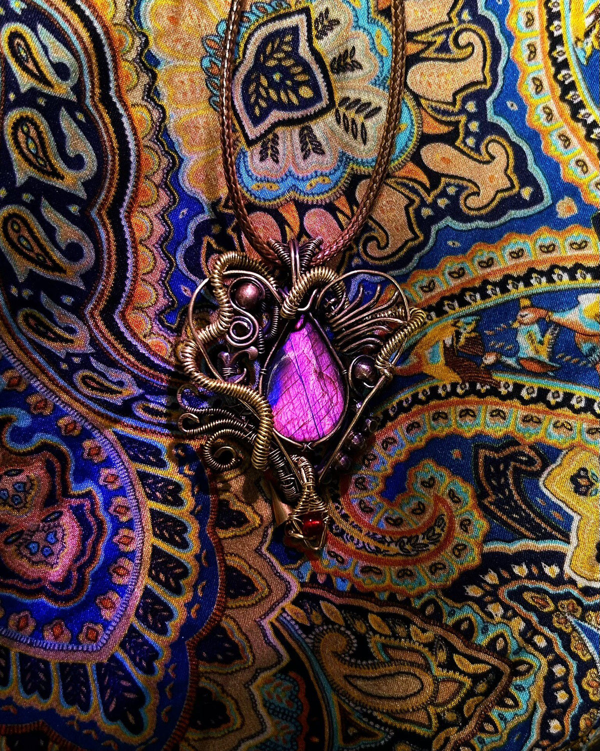 Labradorite Wire Wrapped Pendant
