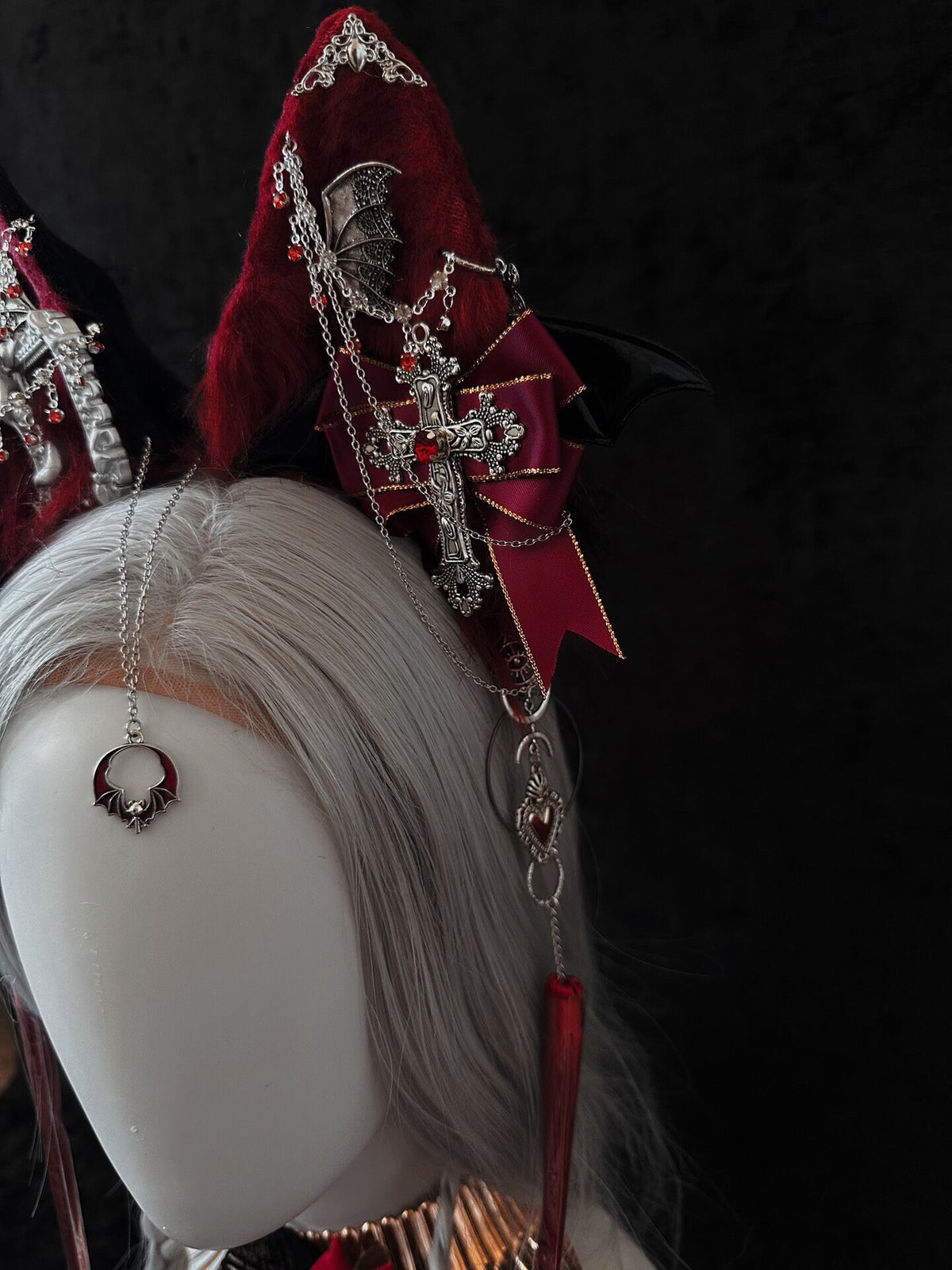 Gothic Vampire Animal Ear Headpiece Set