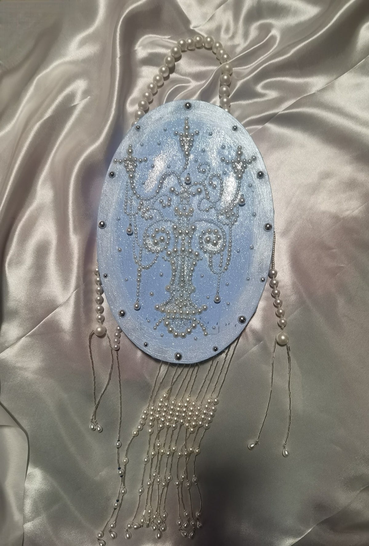 Baroque Pearl Tassel Wall Hanging