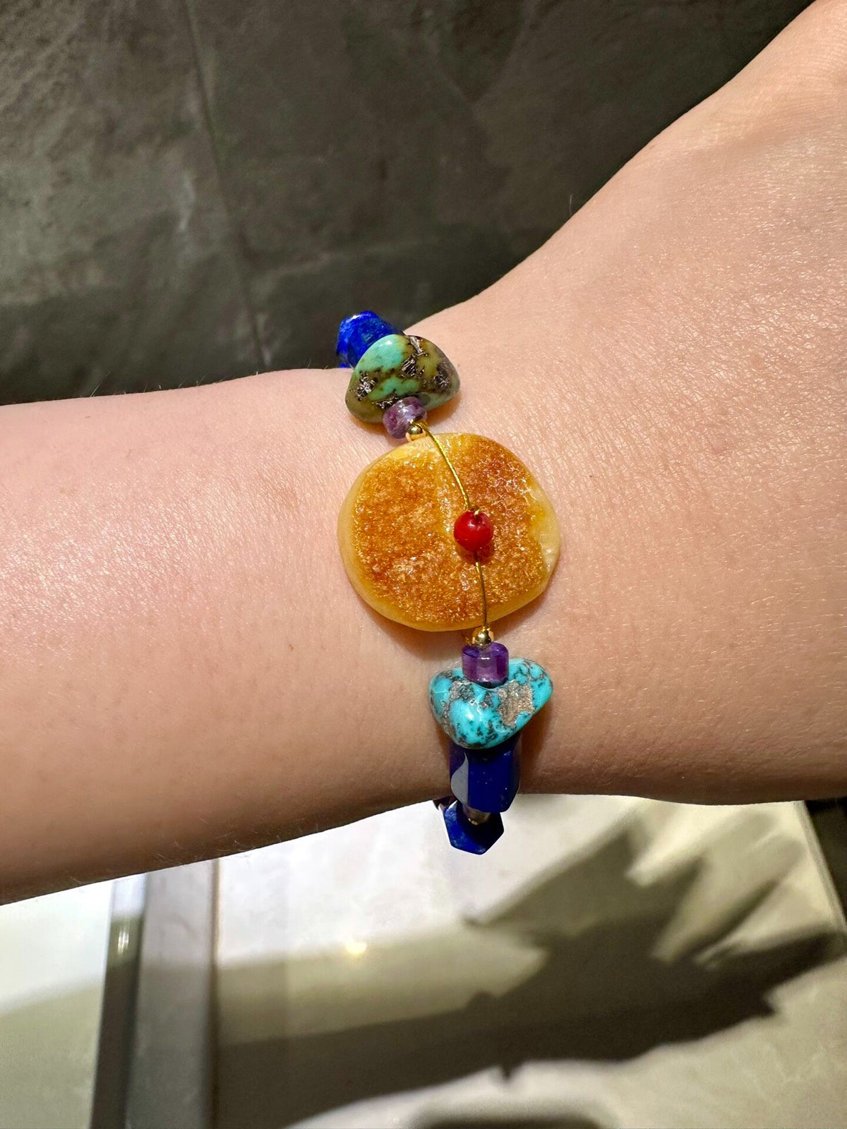 Natural Gemstone Beaded Bracelet