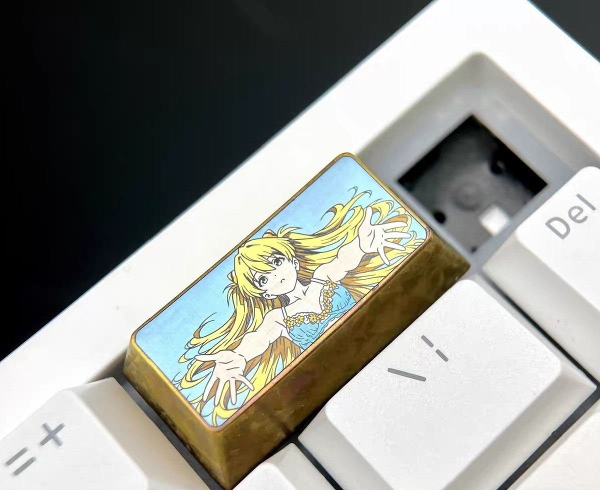 EVA Asuka 2u Titanium Alloy Keycap