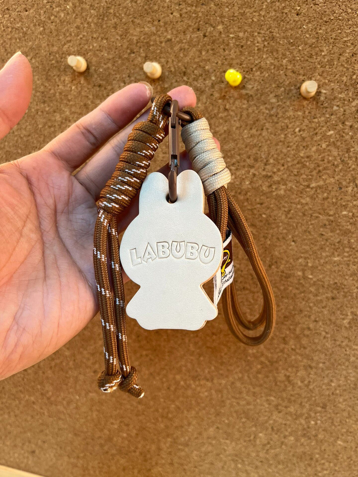 Labubu Leather Charm Bag Accessory Keychain