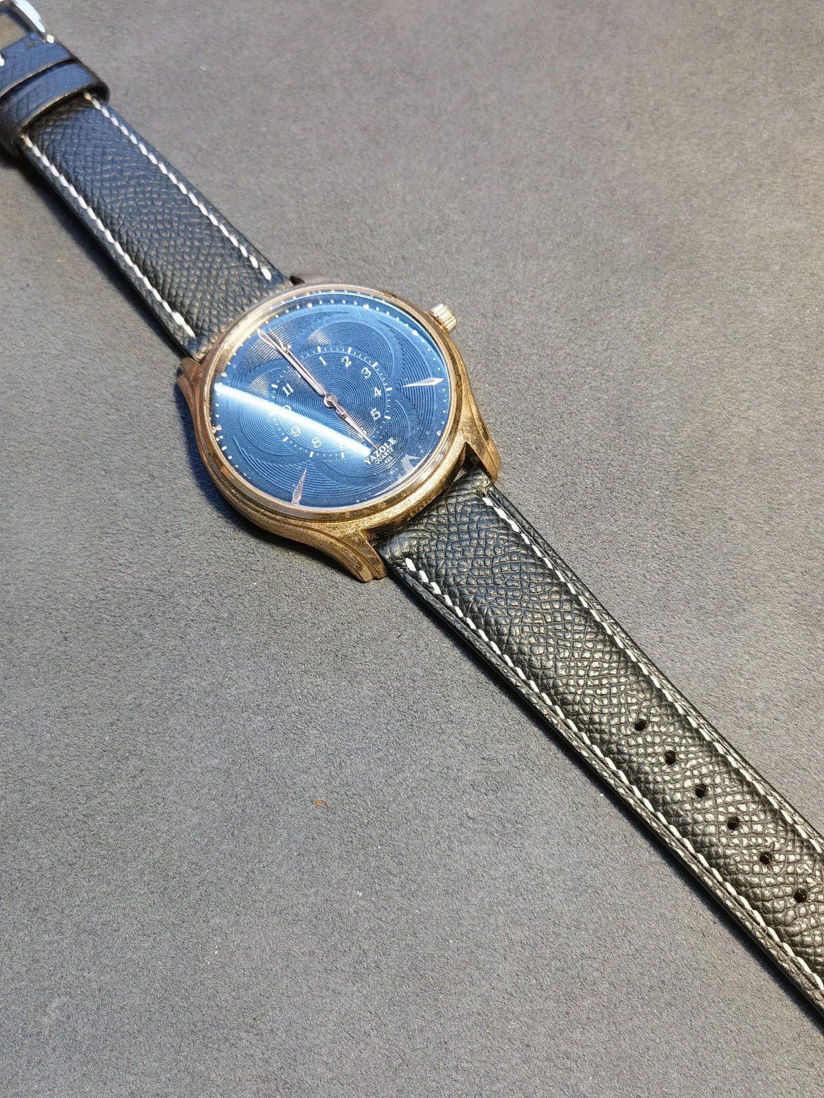 22mm 18mm Embossed Leather Watch Strap