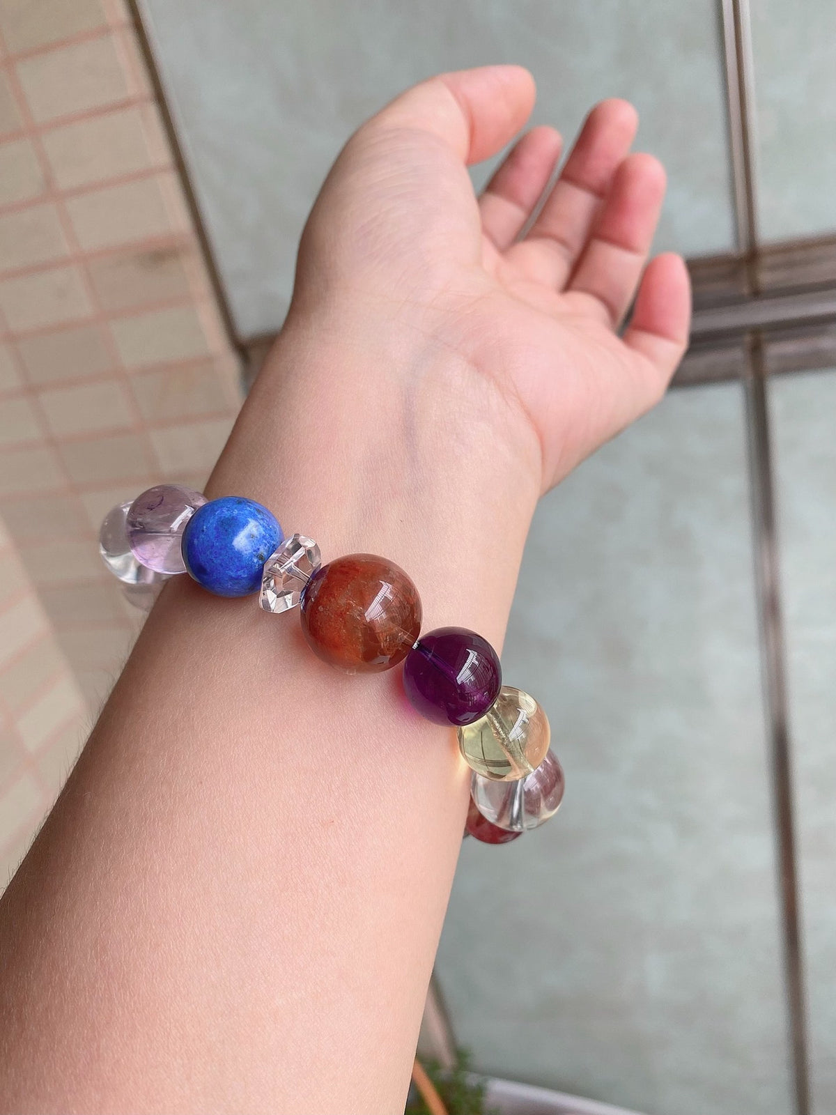 Multi-Gemstone Crystal Bracelet Rose Quartz