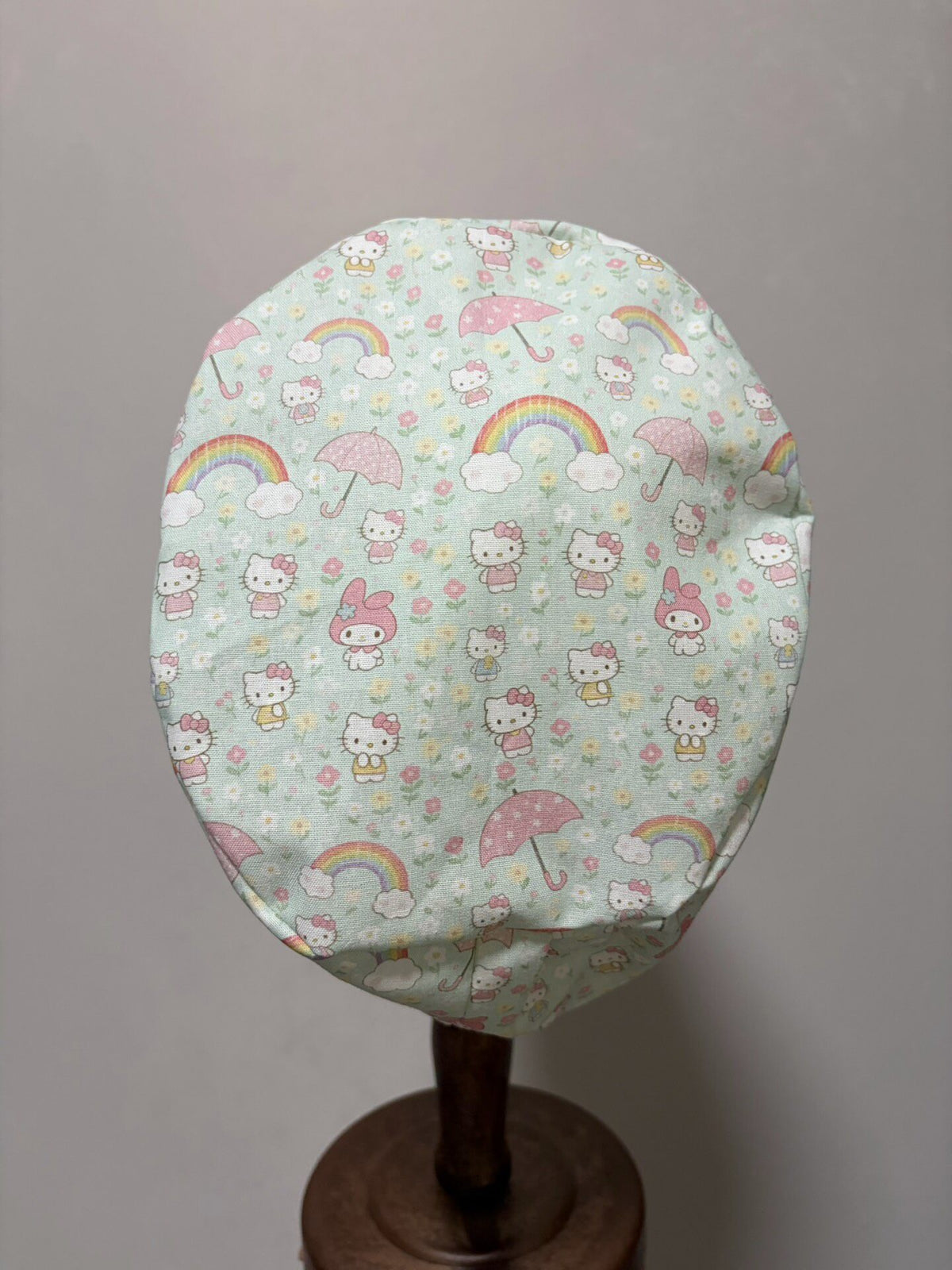 Green Kitty 20 Count Cotton Surgical Cap