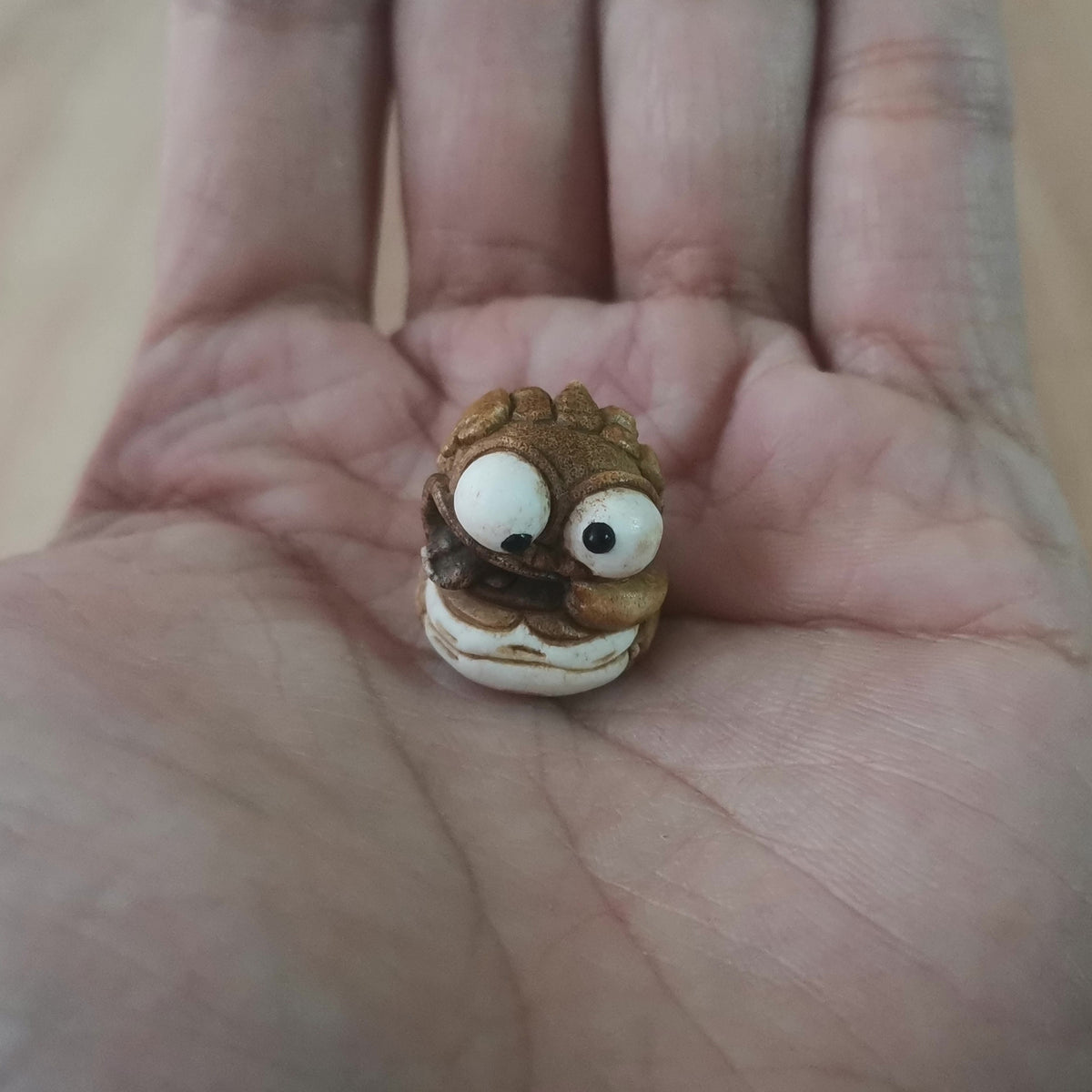 Deer Antler Pixiu Carved Bead Pendant
