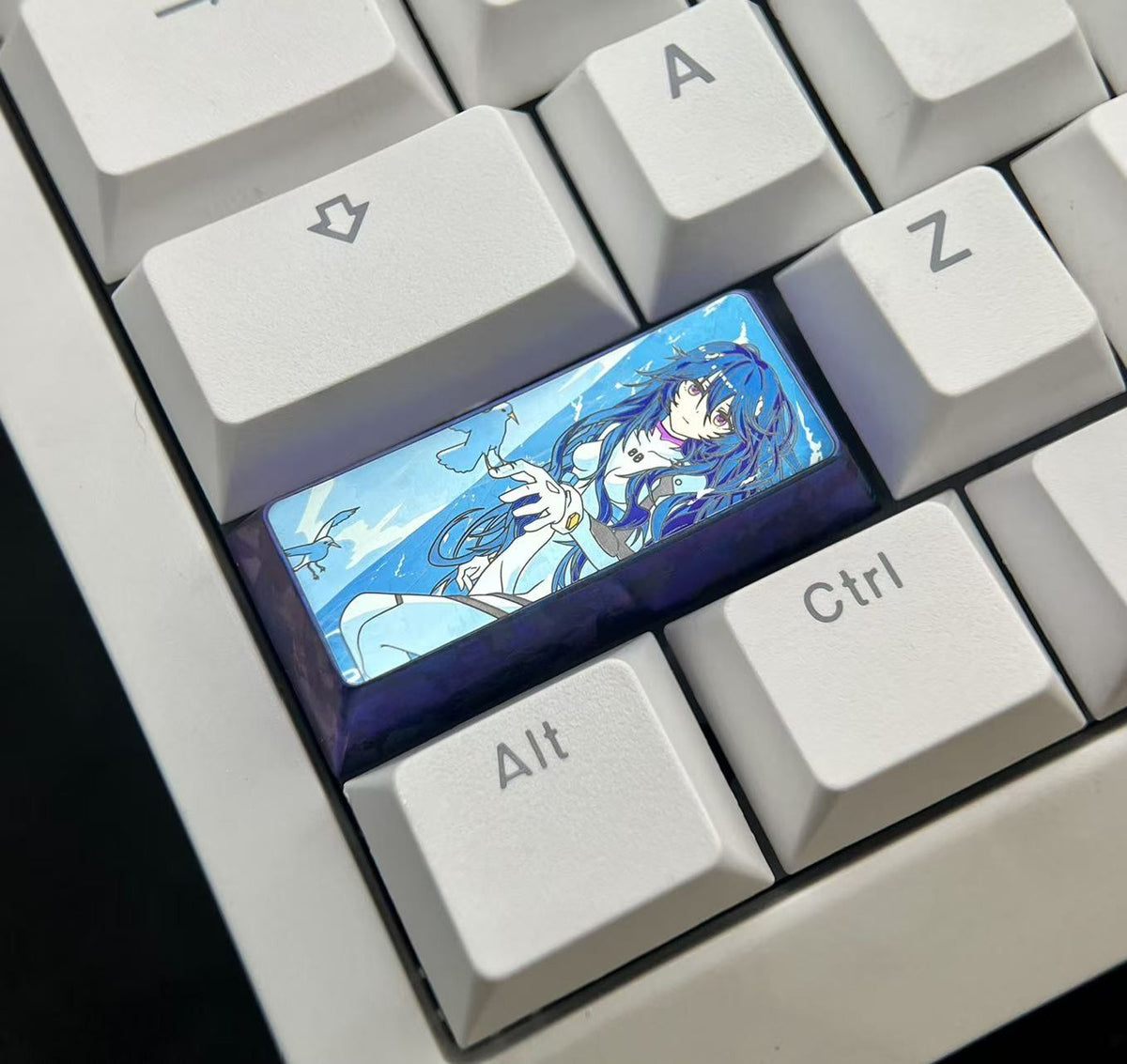Rei Ayanami Titanium Alloy 2.25u Keycap