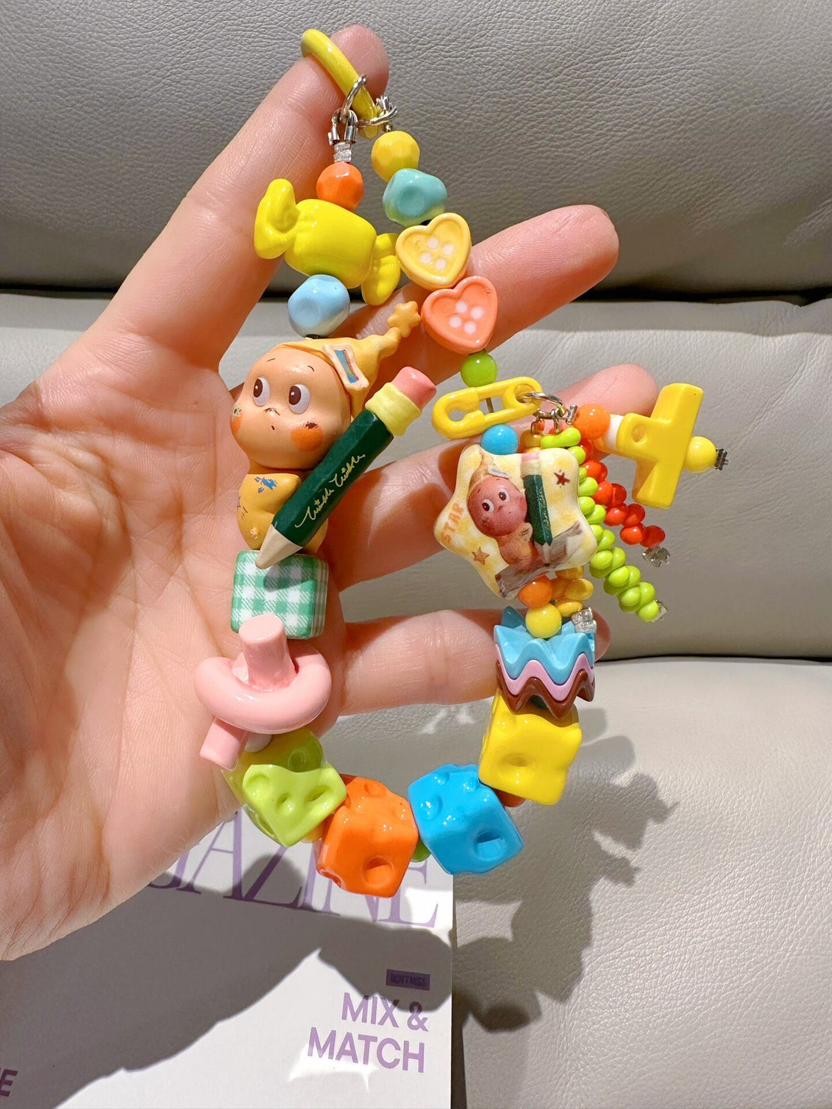Cute Star Character Phone Strap Keychain