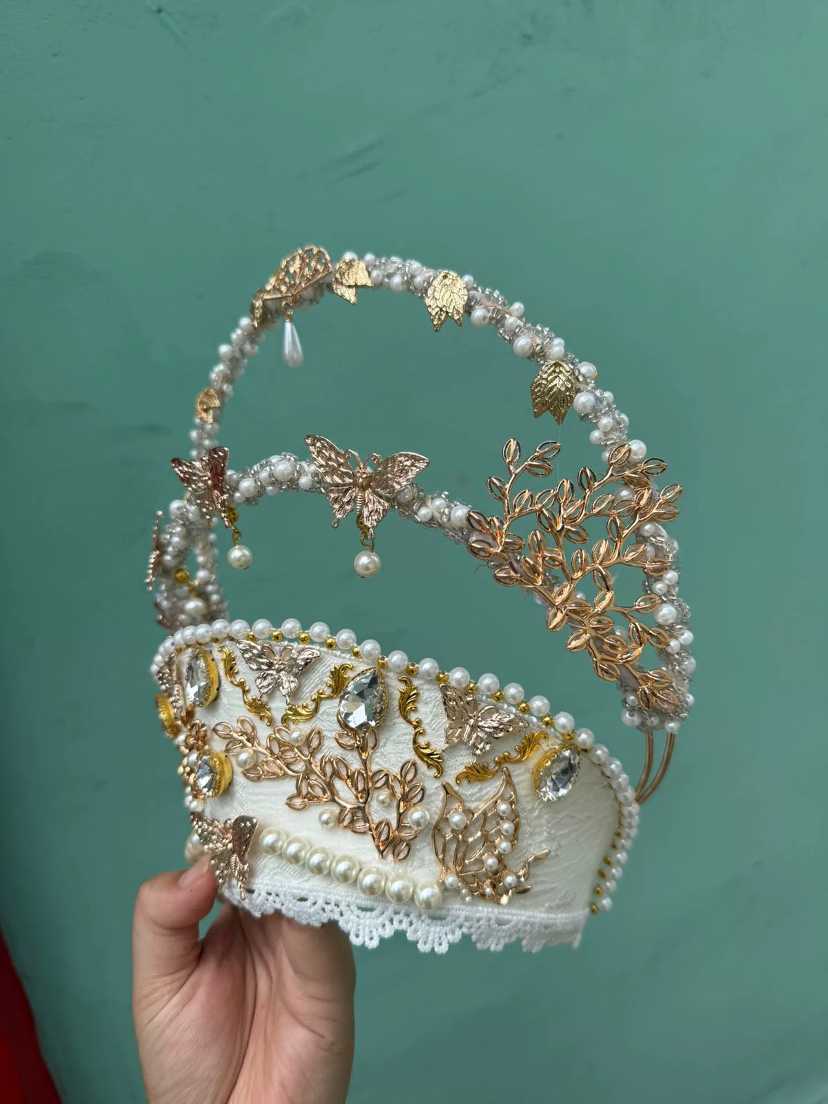 Lolita Perlen-Halo Krone Kopfschmuck