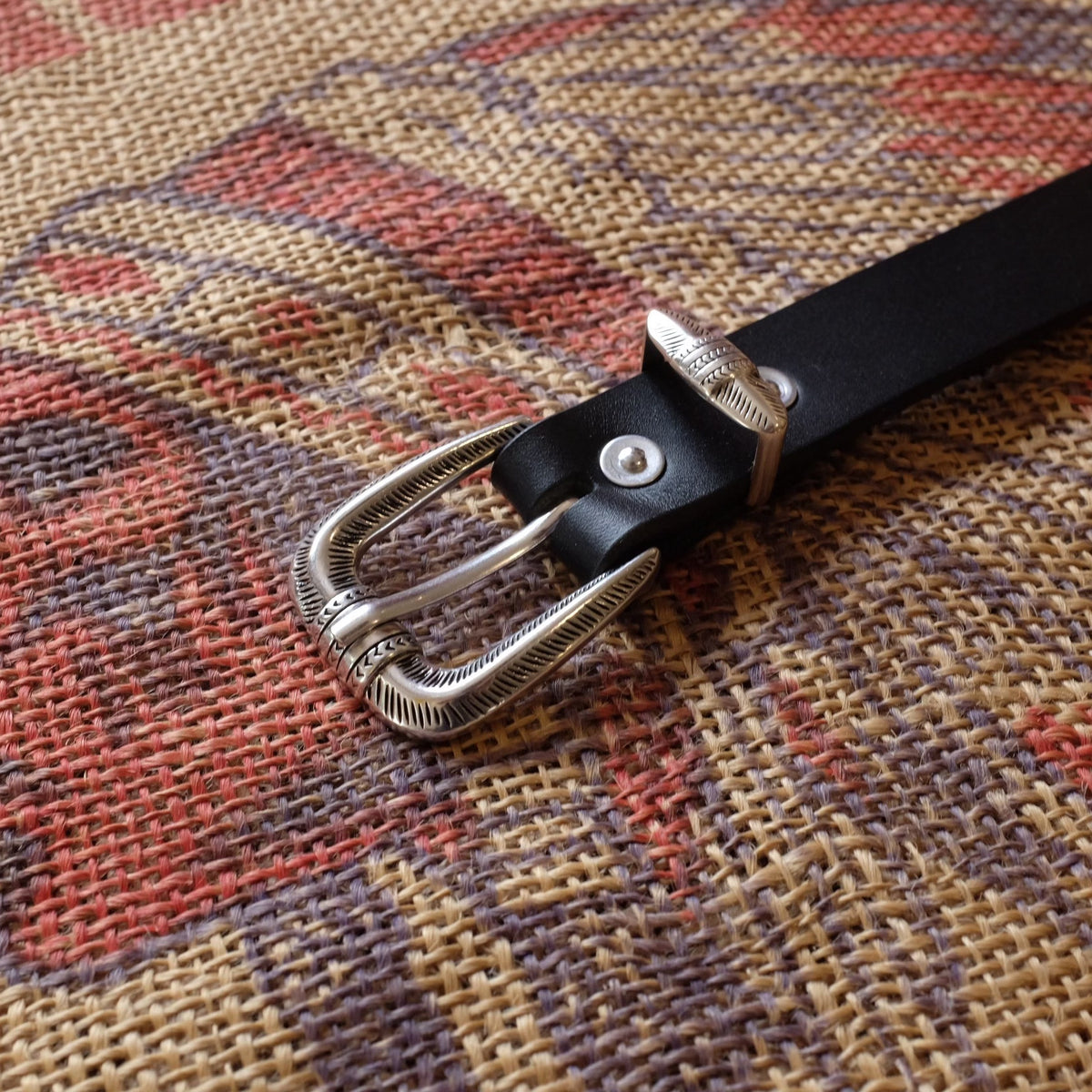 Vintage Carved Leather Belt