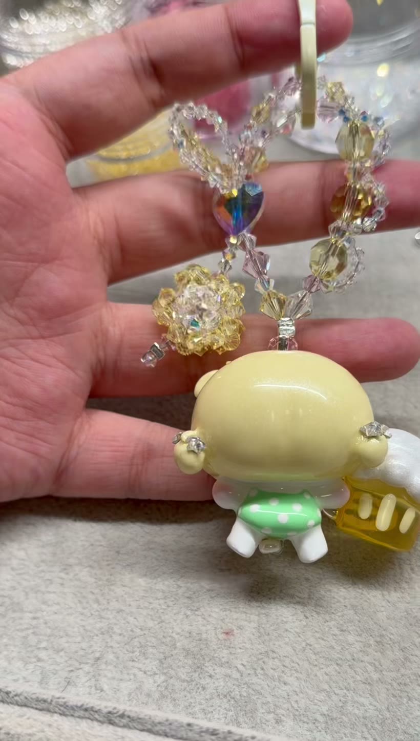 Handmade Resin Character Phone Bag Charm