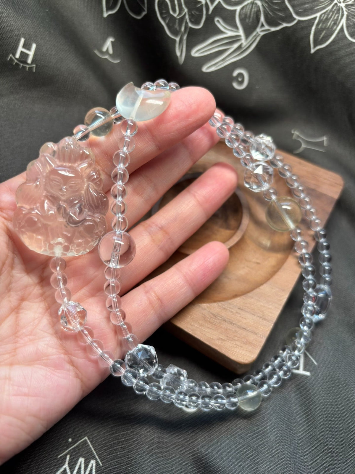 Triple Strand Citrine White Quartz Crystal Bracelet