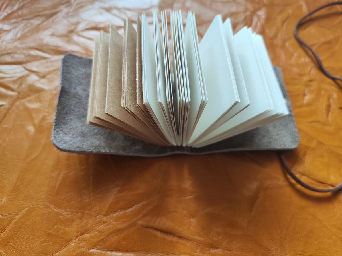 Horsehair Leather Leopard Print Journal