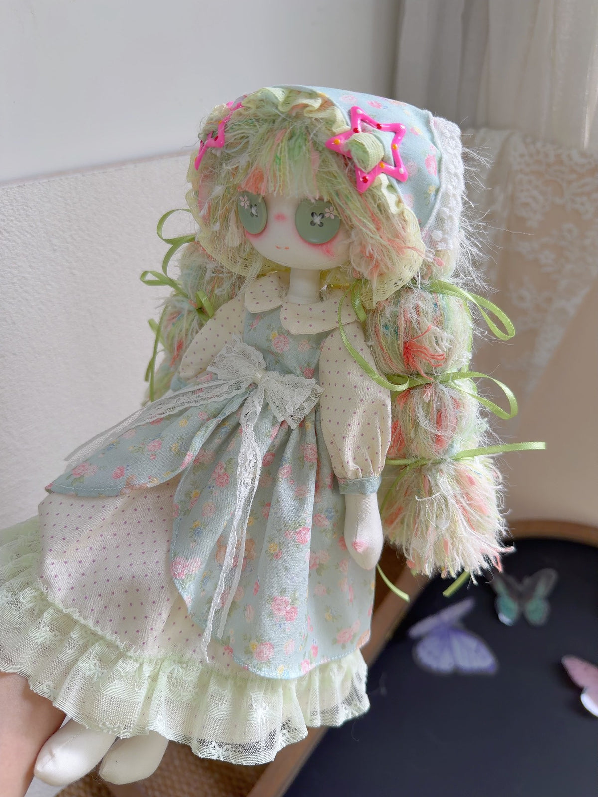 Handgefertigte bewegliche Kunstpuppe 30 cm