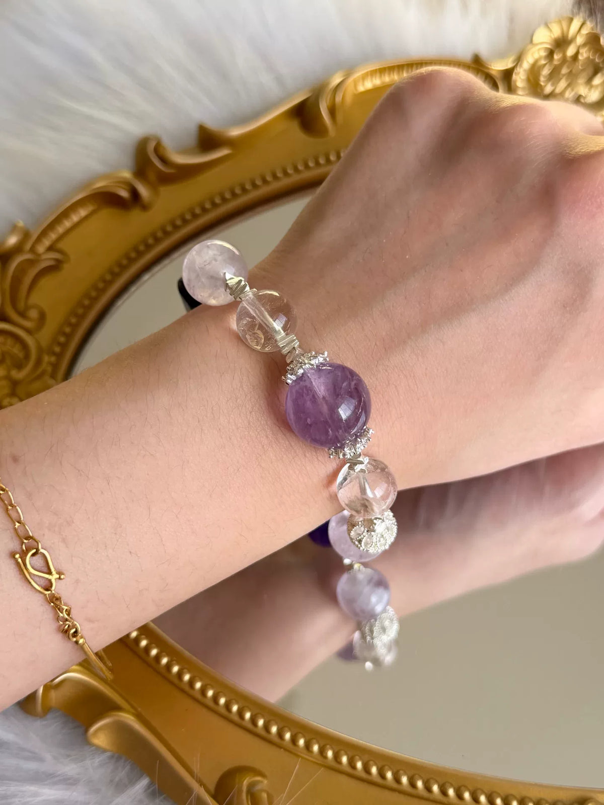 Bracciale in Argento Sterling 925 e Ametistista