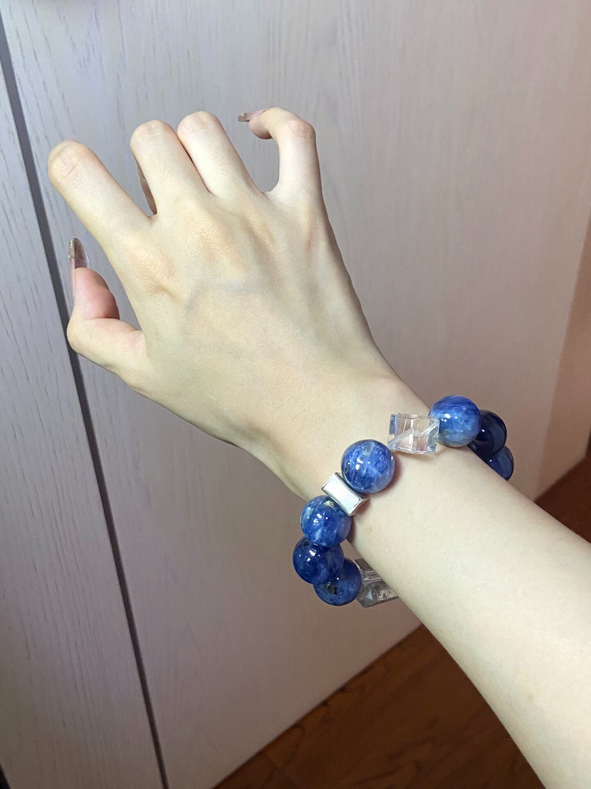 Handcrafted Kyanite Quartz Beaded Bracelet
