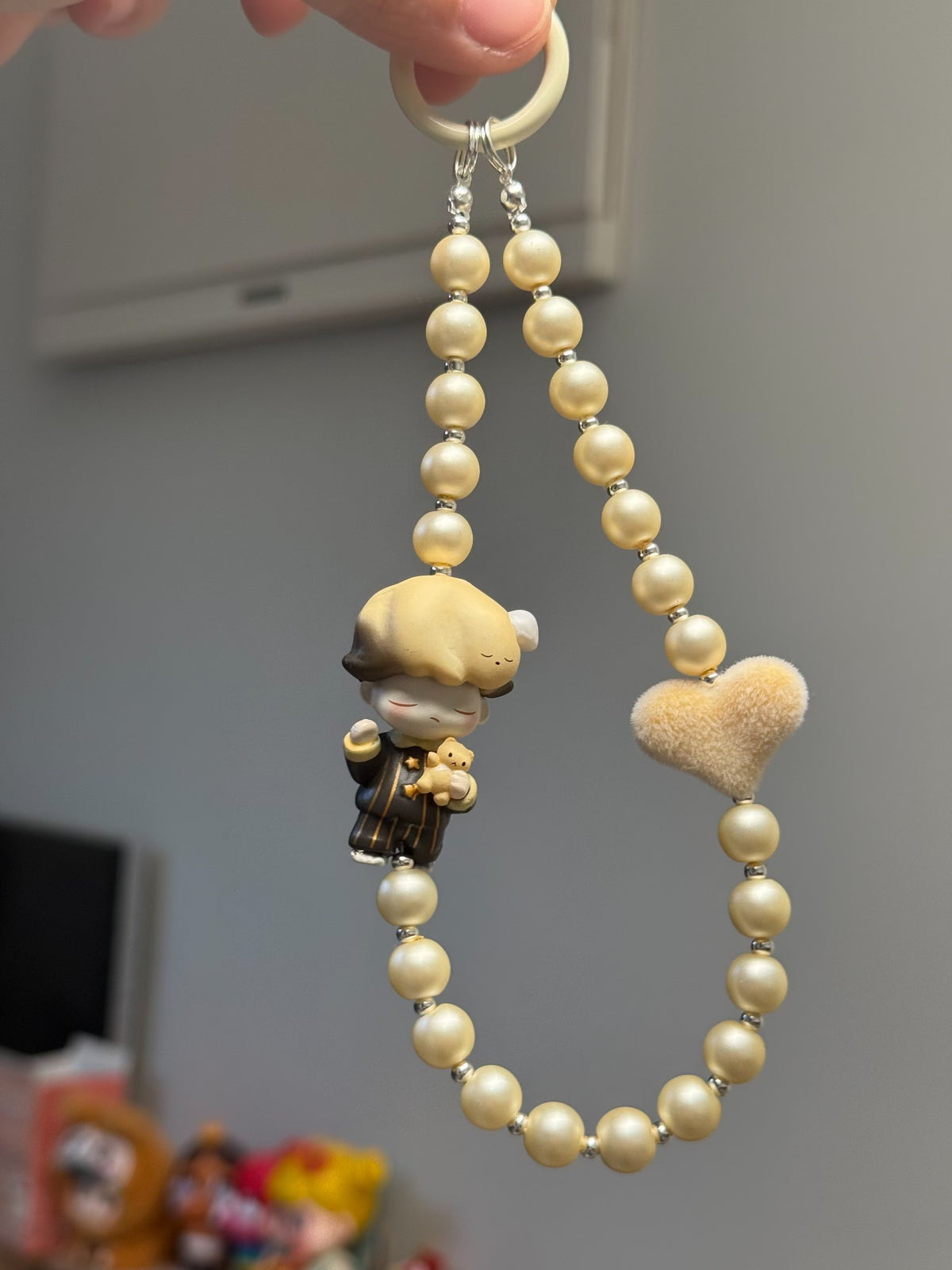 Dimoo Figure Beaded Phone Strap Keychain